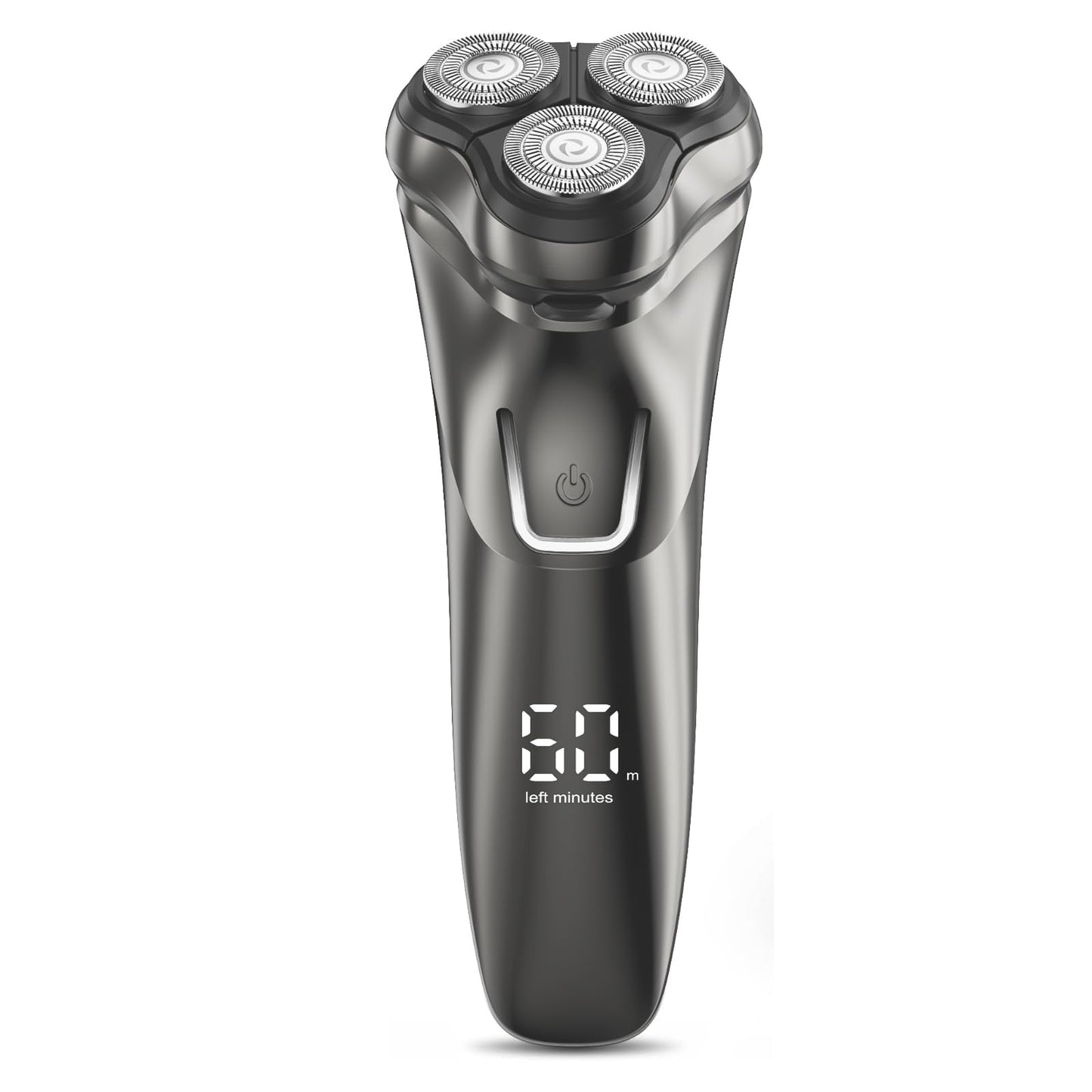 Electric Razor for Men Waterproof - Wet/Dry Cordless Rotary Shaver - Precision Blades Sensitive Skin Care, USB Fast Charging & Pop-up Trimmer Luxury Black Upgraded