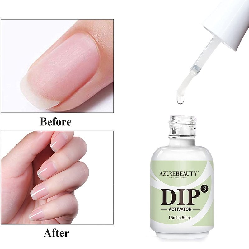 AZUREBEAUTY Dip Powder Activator 15 ml for Nail Dipping Powder Set French Nails Art Manicure Beginner DIY Salon