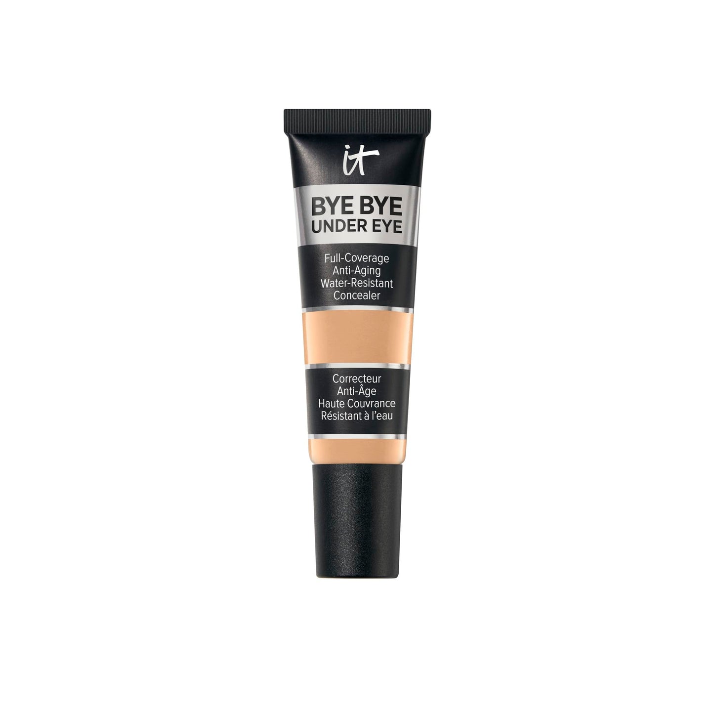 IT Cosmetics Bye Bye Under Eye Concealer (Medium Natural) - Waterproof, Full Coverage Brightening Concealer For Dark Circles, Fine Lines, Redness & Discoloration, Anti-Aging, 24H Wear - 0.4 fl oz