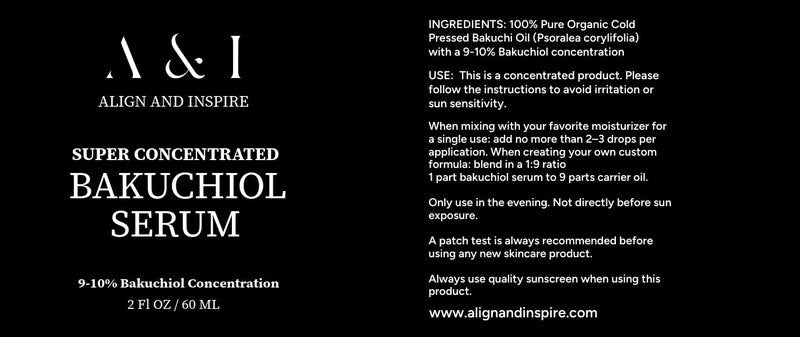 Bakuchiol Serum - 100% Pure Cold Pressed Plant-Based Natural Retinol Alternative | 2 oz