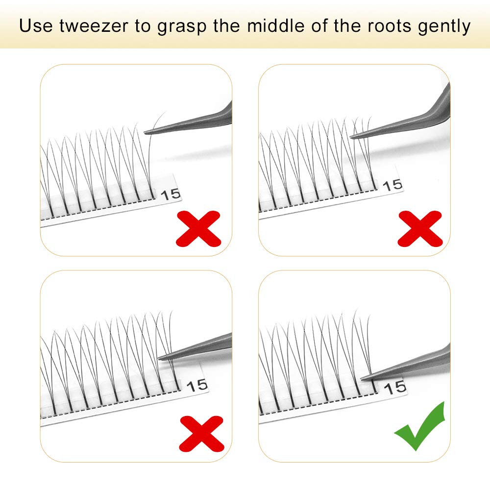 Volume Lash Extensions C-0.07-11 Flowering Eyelsio Lashes Rapid Blooming Lashes C D curl Mega Volume Lash Extensions Rapid(C-0.07,11mm)