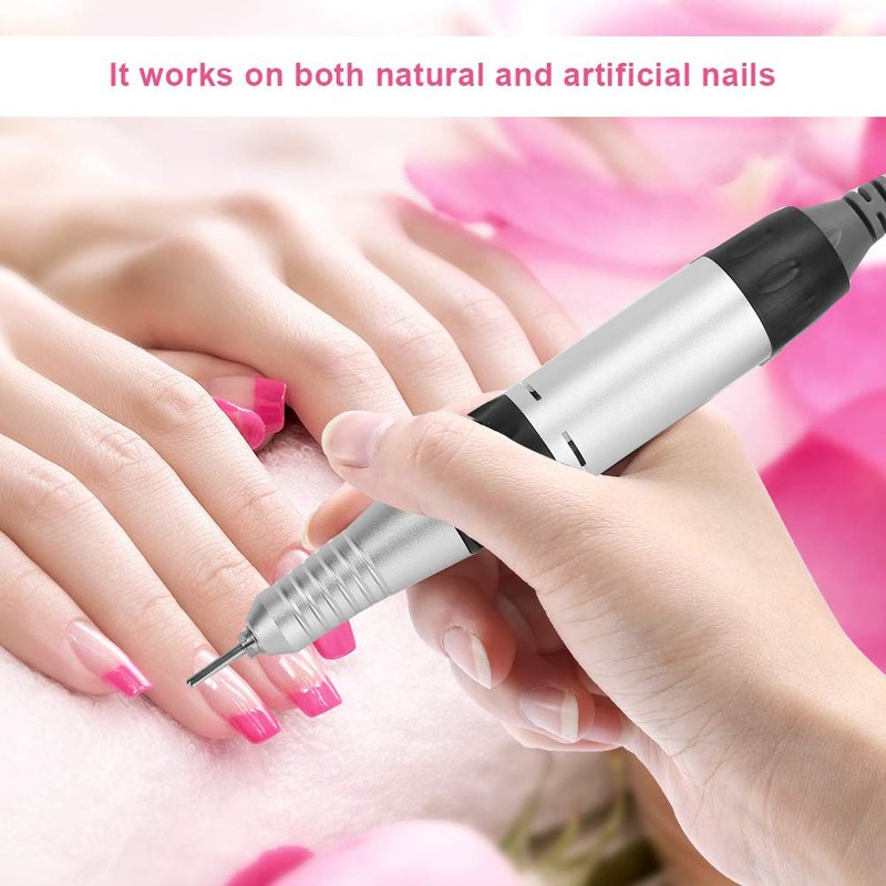Nail Drill Handle, Nail Drill Handpiece Replacement Nails 30000 RPM Electric Nail Drill Pen Electric Nail Drill Handle Handpiece Replacement Electric File Handpiece for Electric Nail Manicure