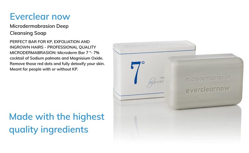 Microdermabrasion Exfoliating Scrub Soap | KP Bump Eraser for Keratosis Pilaris, Folliculitis & Acne - Deep Cleansing for Rough, Bumpy Skin