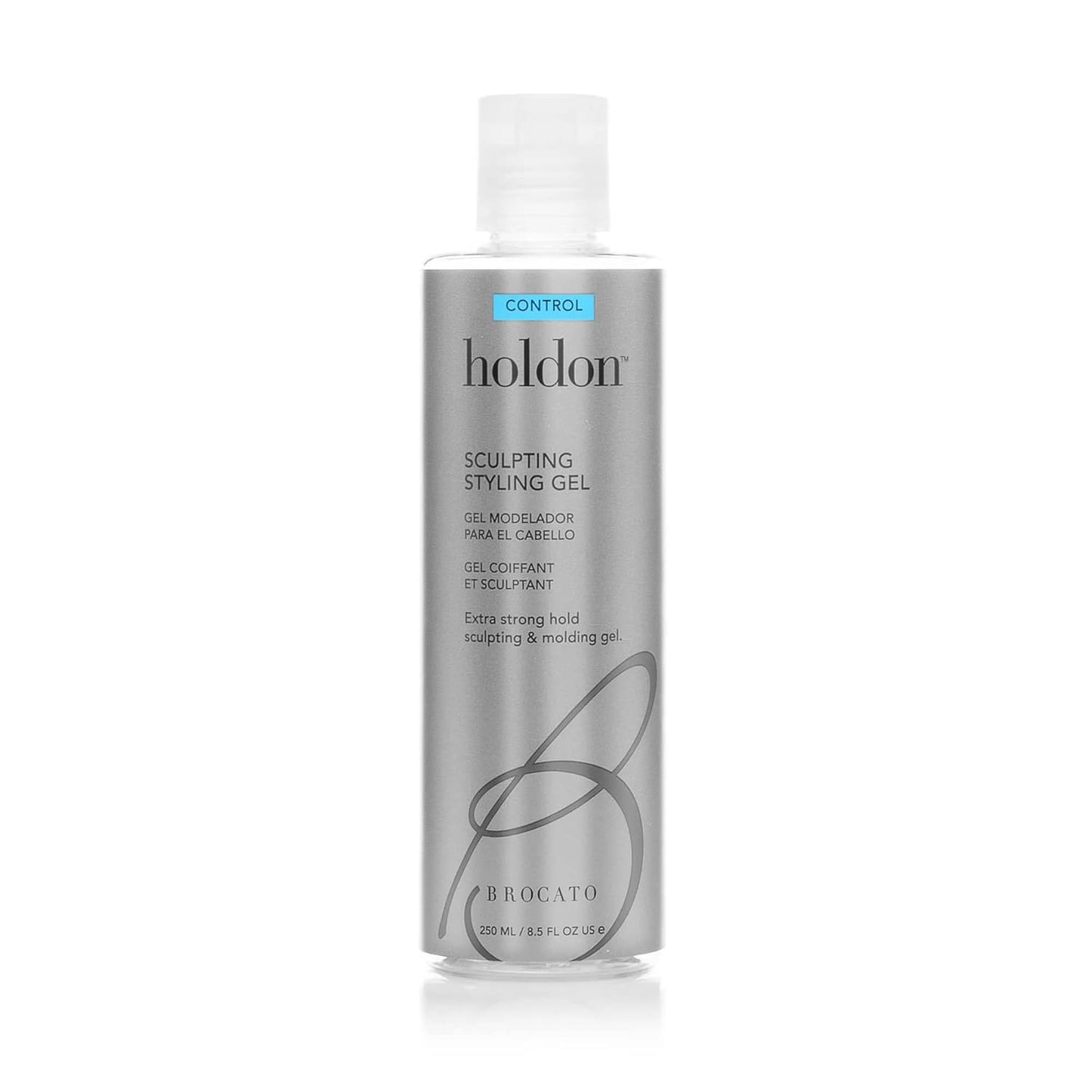 Brocato Holdon Control Sculpting Styling Gel - Extra Strong Hold for All Hair Types | 8.5 Fl Oz