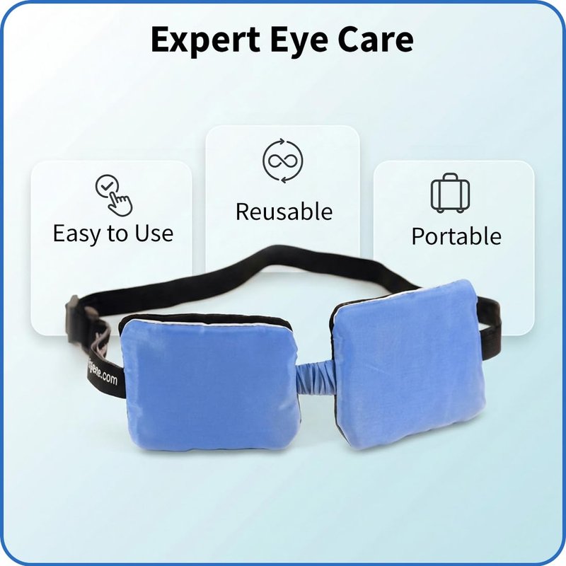 EyeGiene Heated Eye Mask - Multi-Use Treatment for Dry Eyes, Fatigue & Styes | Travel-Friendly Design