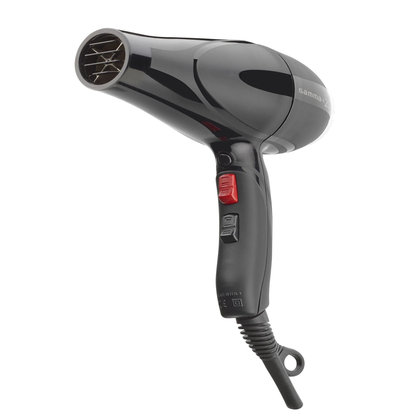 GAMMA+ Professional Absolute 2000 Hair Dryer Black, 2 Concentrator Nozzles