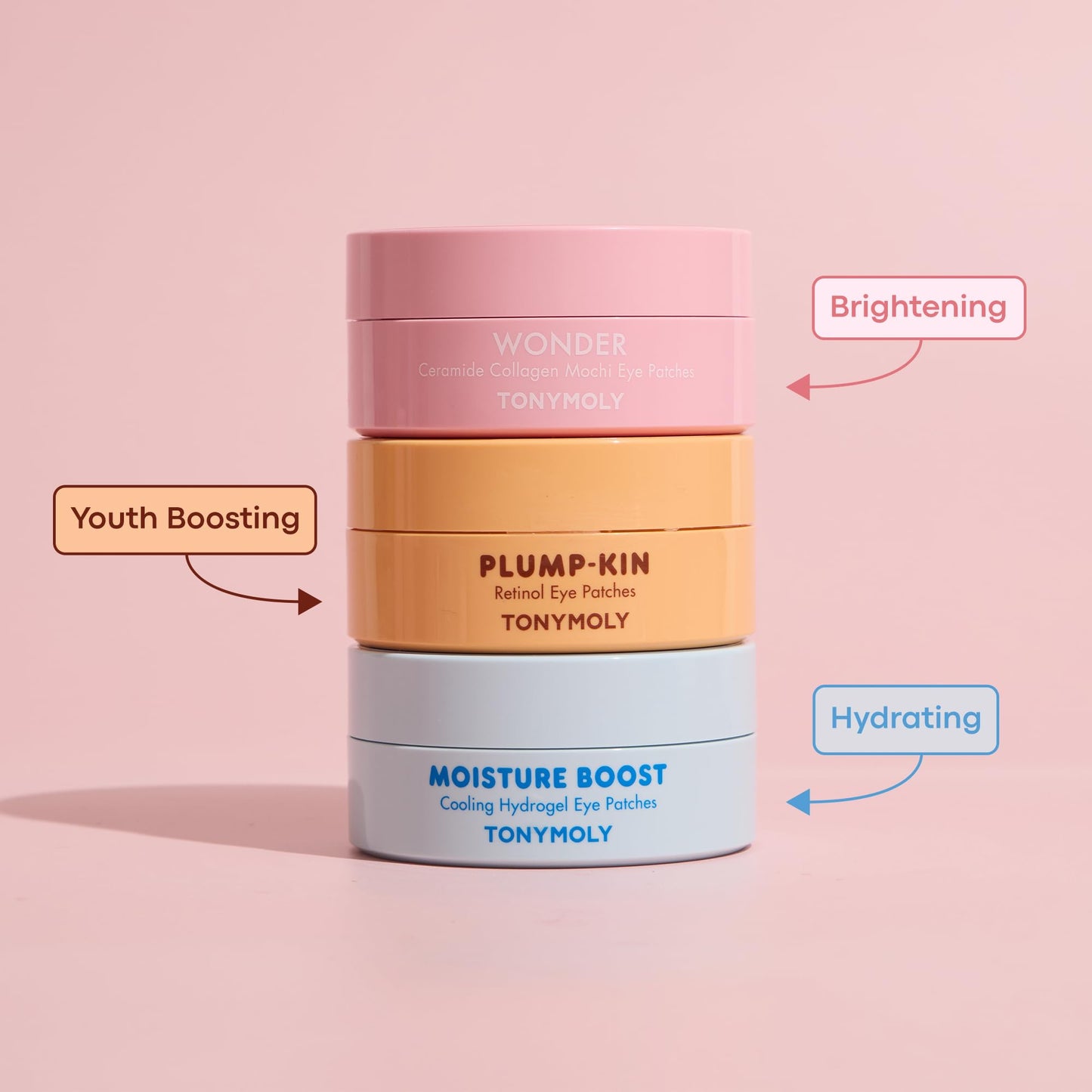 TONYMOLY Plump-kin Retinol Hydrogel Under Eye Patches - Hydrating & Refreshing Eye Patches with Retinol & Pumpkin Extract for Dark Circles & Puffy Eyes, 30 Pairs