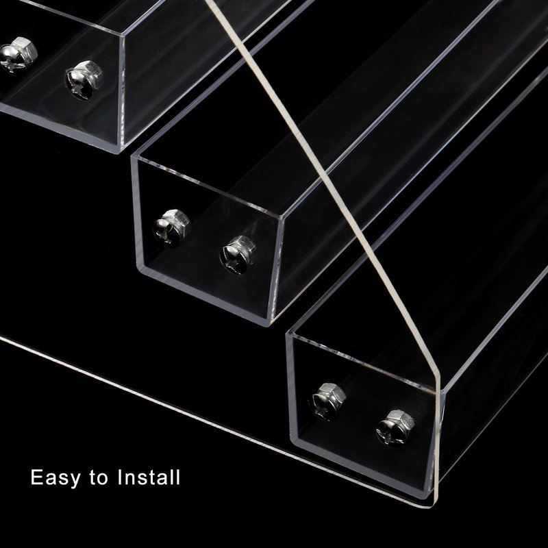 SOUJOY 7 Tier Sunglass Organizer Stand, Acrylic Sunglass Holder, Clear Nail Polish Display Stand, Eyewear Countertop Storage Tray for Highlighting Glasses, Makeup, Essential Oil