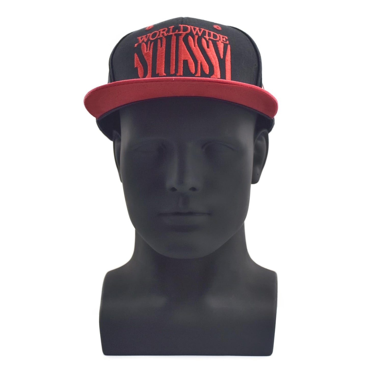 MIAOMANZI PVC Mannequin Head Black Male Manikin Dummy Stand Model Display Hat Scarf Wigs Hair Glasses Hat Beauty Styling Tool (Matte black)