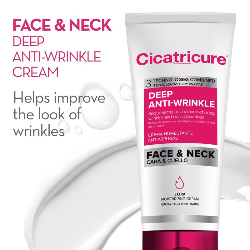 Cicatricure Deep Anti-Wrinkle Kit with Eye Cream and Face & Neck Cream, Wrinkle Cream System with Face Moisturizer and Neck Cream, Daily Care for Wrinkle-Prone Skin, Skincare Gift Set, 2 Count