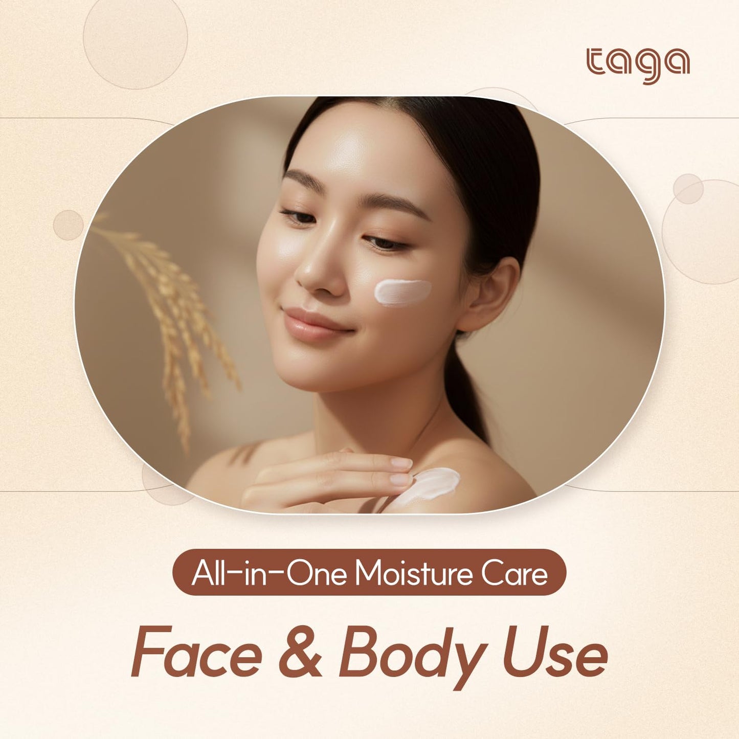 TAGA ATO Lotion 250ml - Vegan Hypoallergenic Moisturizer for Sensitive Skin | Fast-Absorbing, Non-Sticky Hydration