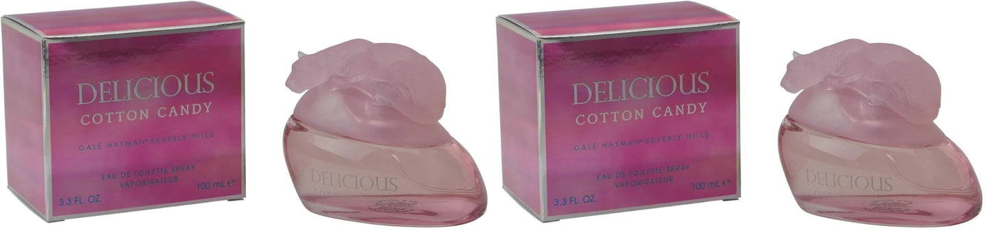 Gale Hayman Delicious Cotton Candy 100ml 3.3oz EDT Spray (Pack of 2)