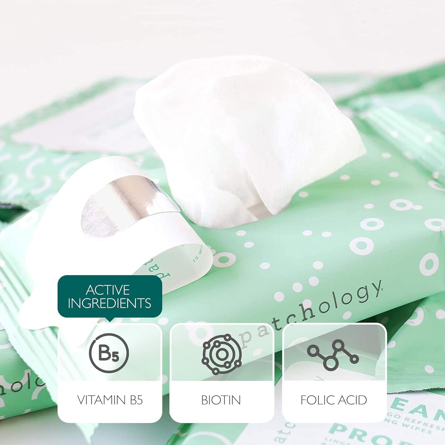Patchology Clean AF Facial Cleansing Wipes - On-The-Go Refreshing Travel Size Face Wipes for Removing Dirt and Oil - Makeup Remover for Sensitive and Oily Skin (1 pack/15 sheets)