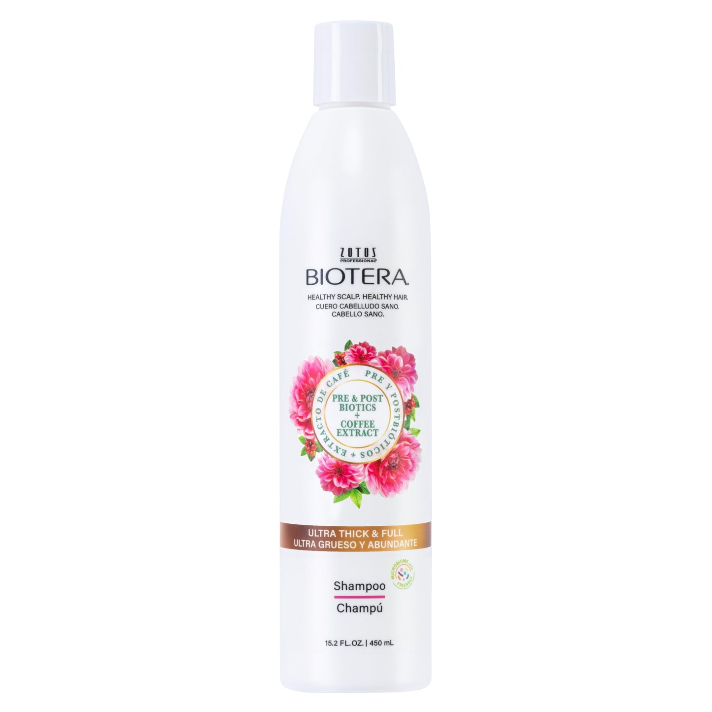 Biotera Ultra Thick & Full Volumizing Shampoo for Fine, Limp Hair - Adds Volume & Fullness with Coconut & Coffee Extract, Enhances Shine & Softness, Sulfate-Free, Color-Safe, Vegan