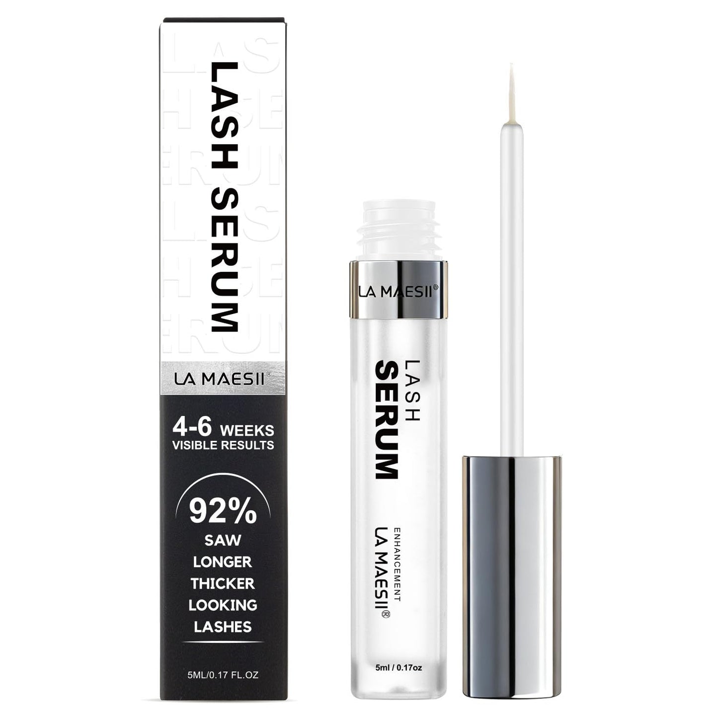 Lash Serum | Eyelash Growth Serum for Longer, Thicker Lashes - Vegan & Cruelty-Free (5mL)