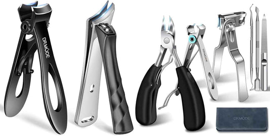 Large Toenail Clippers for Thick Nails - Podiatrist-Approved Slanted Design for Seniors