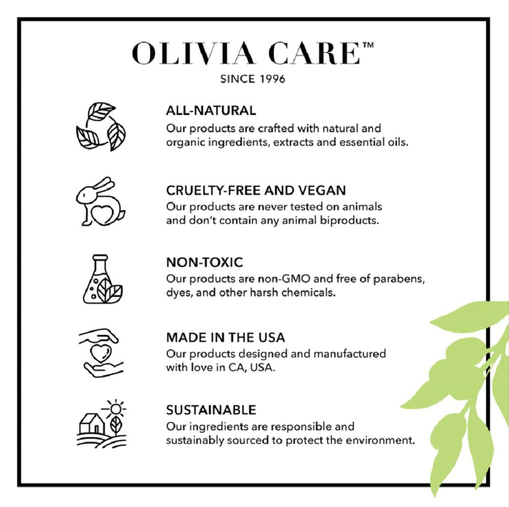 Olivia Care Liquid Hand Soap Rose & Essential Oils. All Natural - Cleansing, Germ-Fighting, Moisturizing Hand Wash for Kitchen & Bathroom - Gentle, Mild & Natural Scented - 18.5 OZ