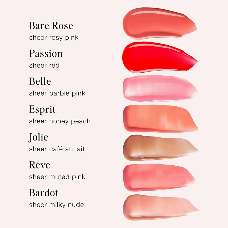 Jouer Essential Tinted Hydrating Lip Oil Gloss | Moisturizing Lip Treatment with Jojoba & Apricot Oils