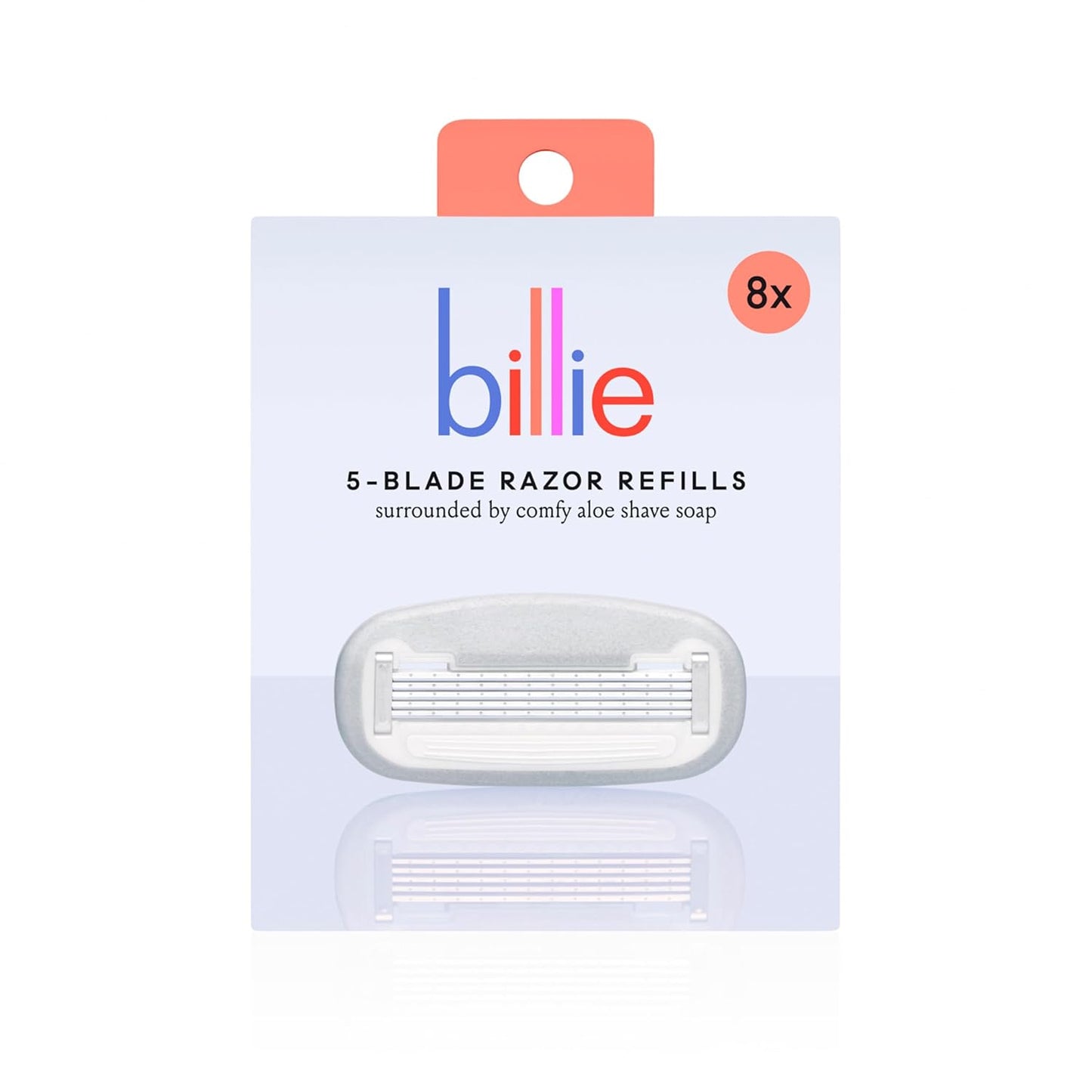 Billie Women's Razor Refill Blades - 5-Blade Cartridges with Magnetic Holder | 8 Count Shave Kit