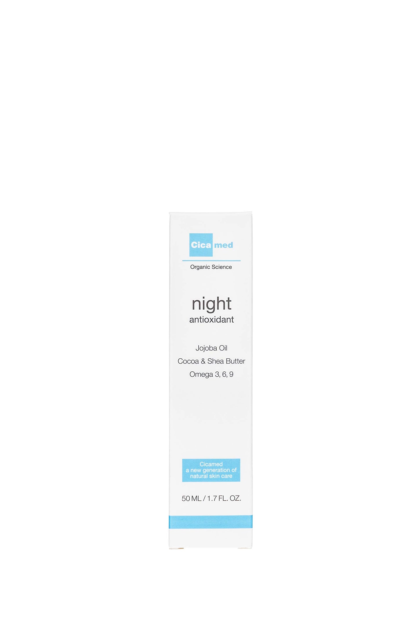 Cicamed Advanced Night Repair Antioxidant Facial Moisturizer Cream, Organic Science