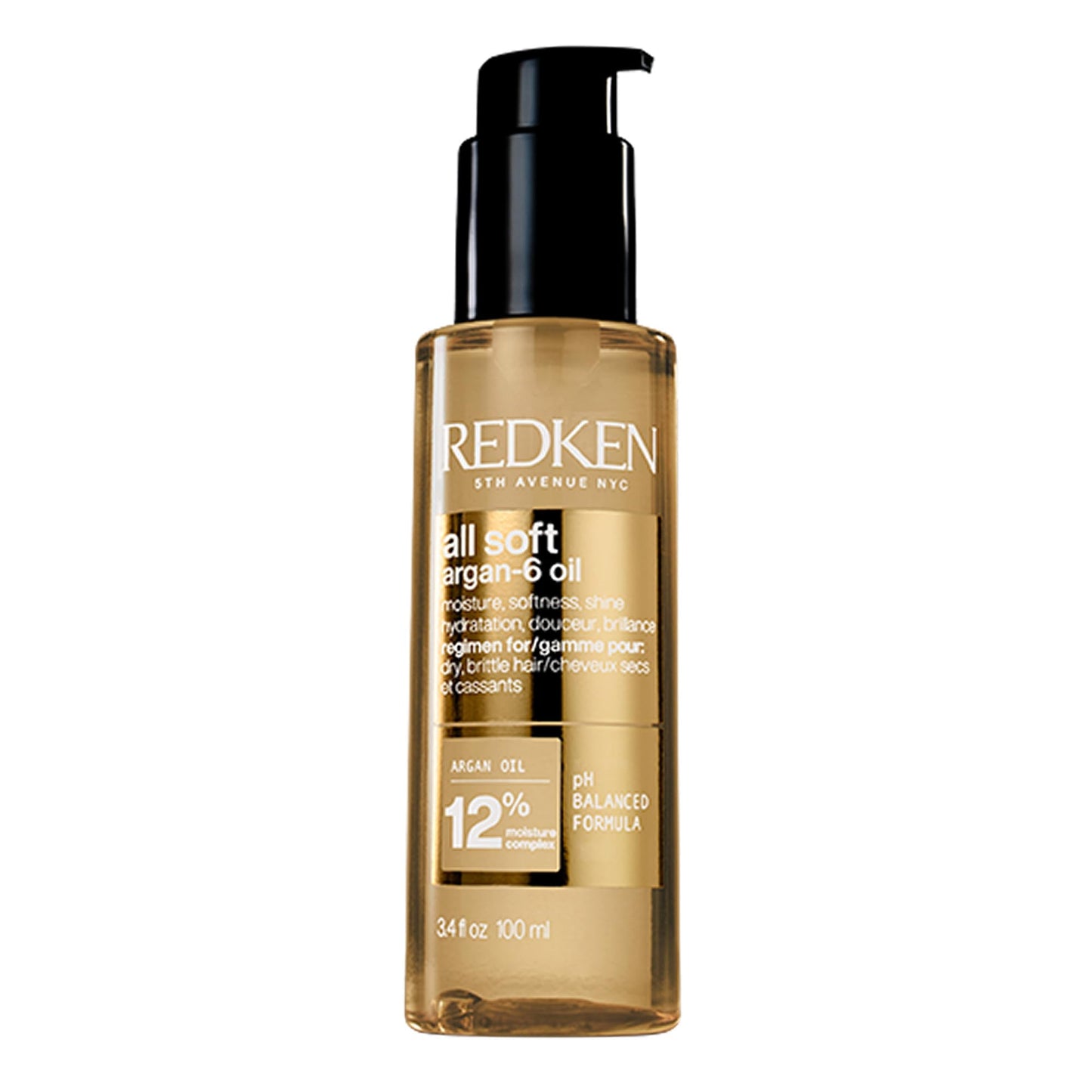 Redken All Soft Argan-6 Oil Treatment For Dry Hair - Deeply Conditions Hair, Adds Softness and Shine With Argan Oil