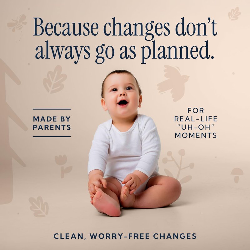 Peekapoo - The Original Disposable Baby Changing Pad Liners – 100 Pack | Super Soft, Waterproof, Ultra Absorbent | Portable, Travel-Friendly, Mess-Free Diaper Changes Anywhere
