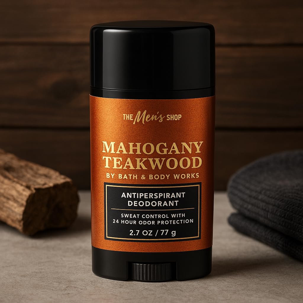 Bath & Body Works Mahogany Teakwood Antiperspirant Deodorant – 3 Pack, 2.7 oz Each | Mahogany, Black Teakwood & Lavender Scent