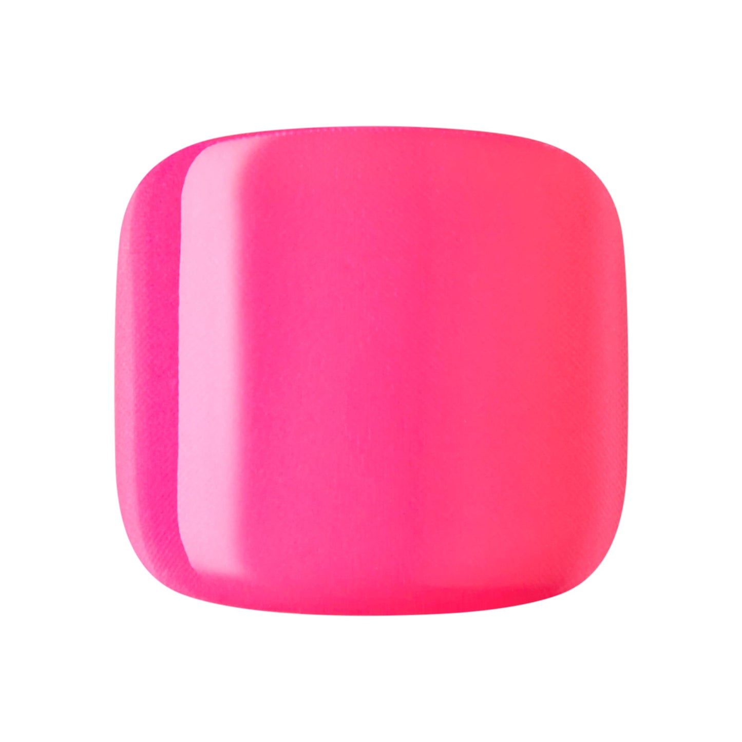 KISS imPRESS No Glue Pedi Press-On Nails, Toenails, 'Time After Time', Medium Pink, Short Size, Squoval Shape, Includes 24 Nails, Prep Pad, Instructions Sheet, 1 Manicure Stick, 1 Mini File