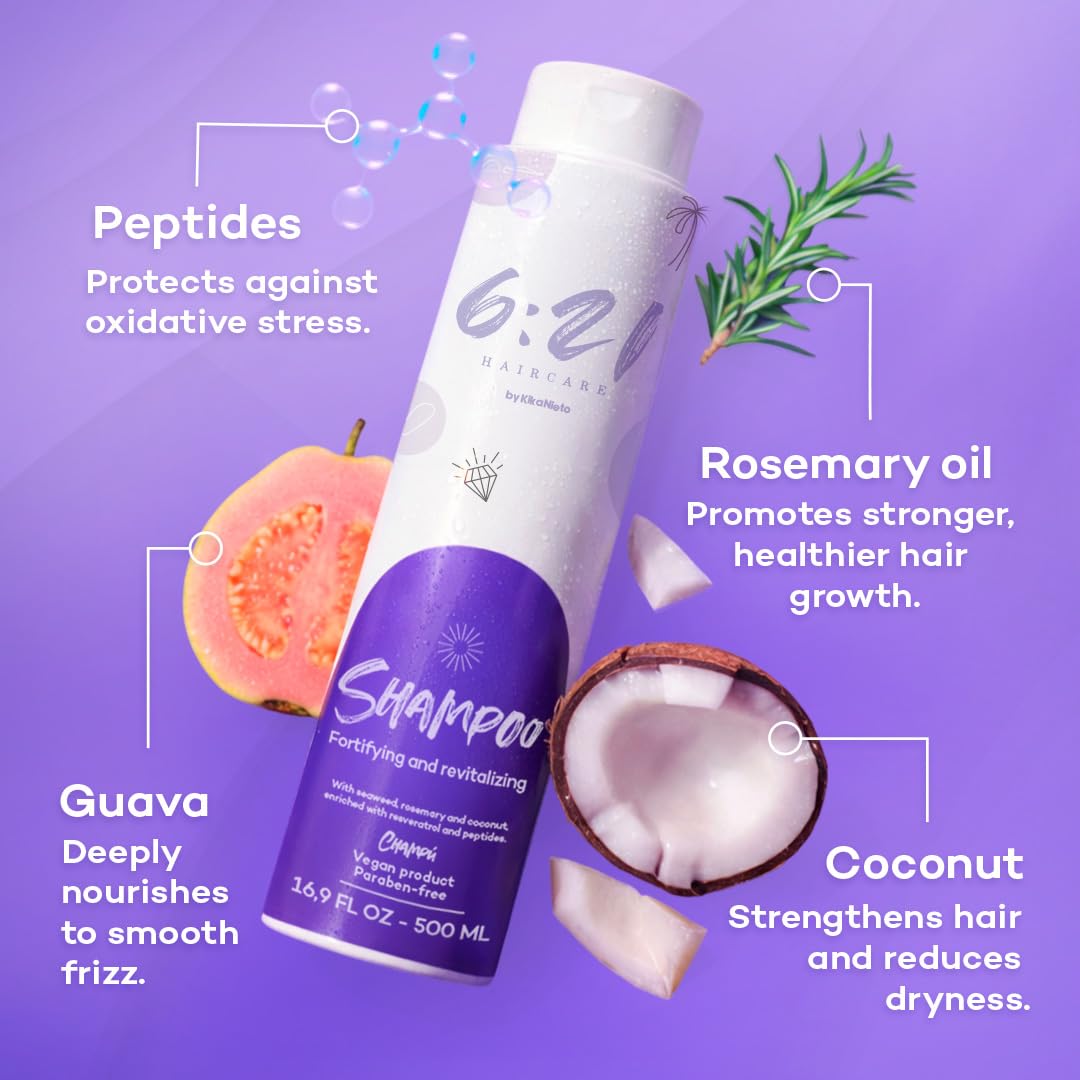 Onion and Rosemary Hair Growth Shampoo for Hair Loss and Thinning, Sulfate-Free, 16.9oz, 621 By Kika Nieto