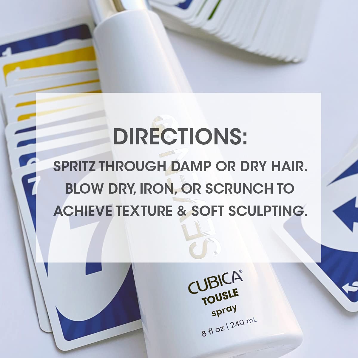 CUBICA Tousle Texture Hair Spray - Volume & Beachy Waves, ProVitamin B5 | 8 oz