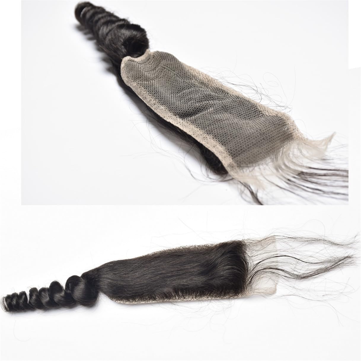 Brazilian Loose Wave Lace Closure - 100% Unprocessed Virgin Human Hair | Natural Black, 14 Inch, Pre-Plucked with Baby Hair