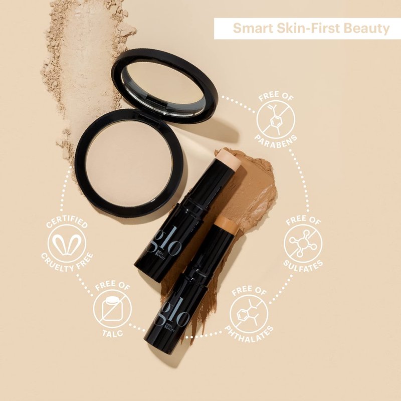 Pressed Base Powder Foundation - Natural Dark | Buildable Sheer to Full Coverage, Long-Wear Compact Makeup