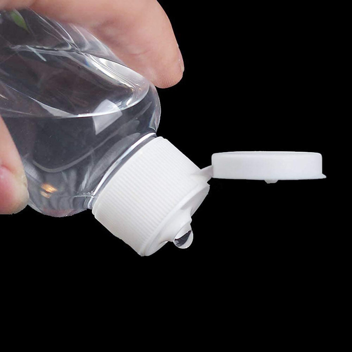 TRENDBOX 8oz/250ml Clear Bottles with Flip Cap Lid BPA-Free Travel Containers For Shampoos,Lotions and Massage Oils - 30 Pack