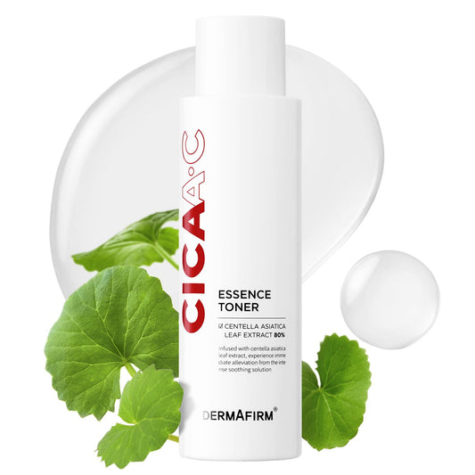 DERMAFIRM CICA AC Essence Toner 5.07 fl oz- Exfoliating with AHA BHA & Salicylic Acid, Centella Asiatica Soothing for Sensitive, Oily & Dry Skin, Korean Toner for Acne