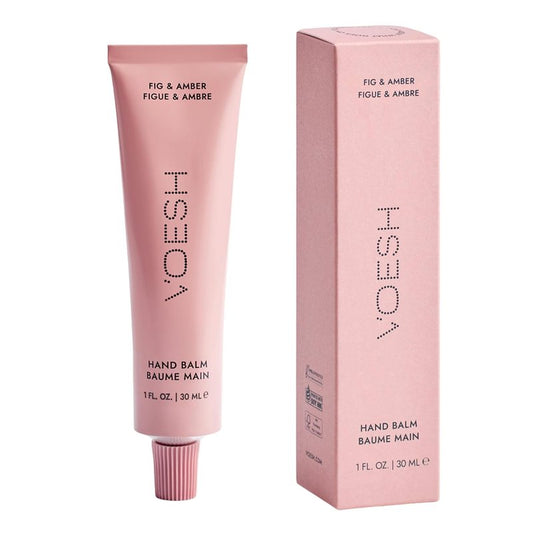 VOESH Vegan Hand Balm - Fig & Amber Moisturizer for Dry Hands | Non-Greasy, Fast-Absorbing 1 oz Travel Size