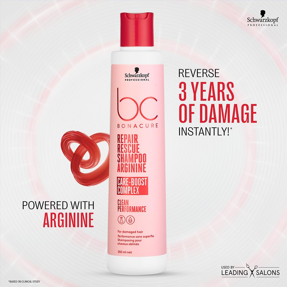 Schwarzkopf BC Bonacure Peptide Repair Rescue Micellar Shampoo - 250ml for Damaged Hair