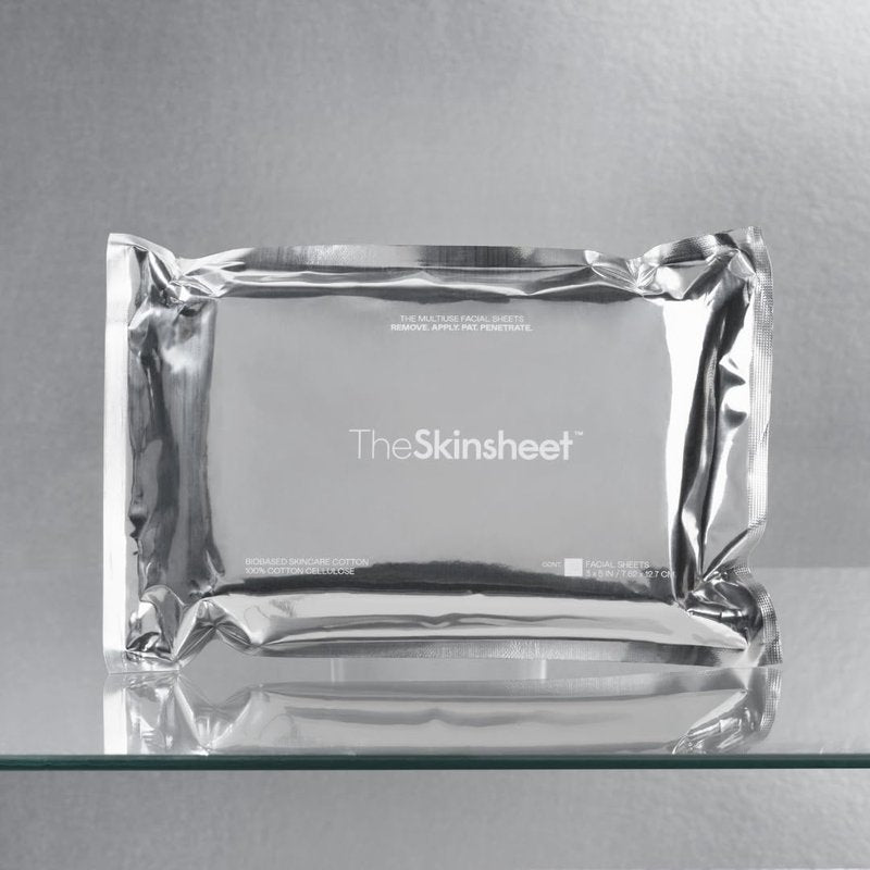 The Skinsheet Multiuse Facial Sheets, Toner Applicator Pads, Dry Toner Pads Lint Free, Dry Wipes, Makeup Remover Cloths Disposable, Face Sheets, Lint-Free, Ultra Soft, Made in USA, 70 Count.