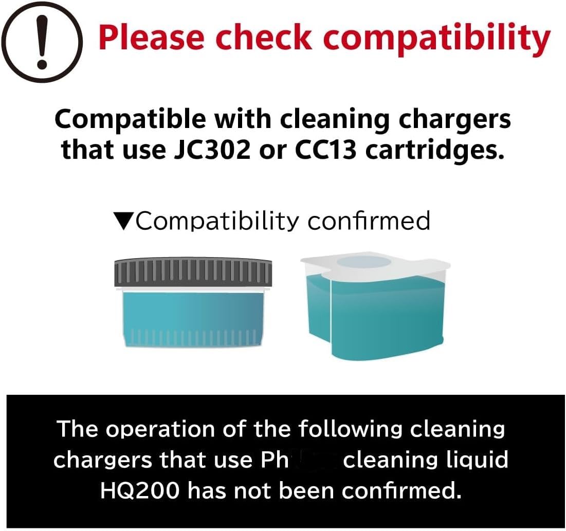 Cleanu (クリンニュ) 2X Concentrated Shaver Cleaning Solution Refill Compatible with Philips Norelco SmartClean & Quick Clean Pod Systems – Makes Up to 12 Cartridge Refills, 1L (33.8 oz), Made in Japan