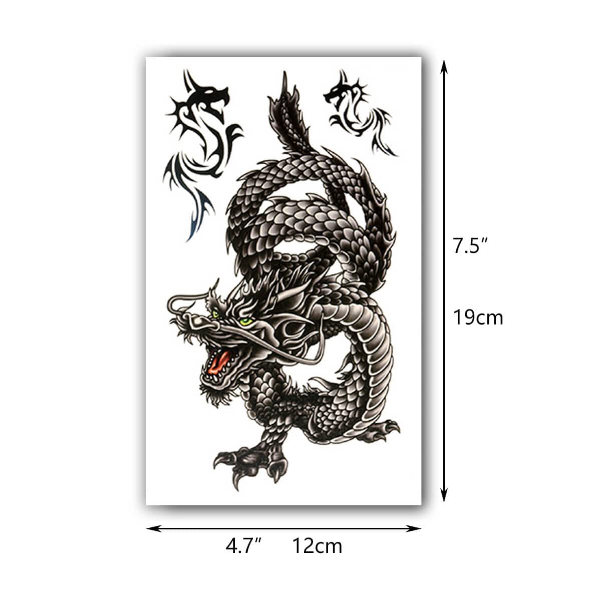 GLARYYEARS 18-Sheet Realistic Fake Tattoos for Men & Teens