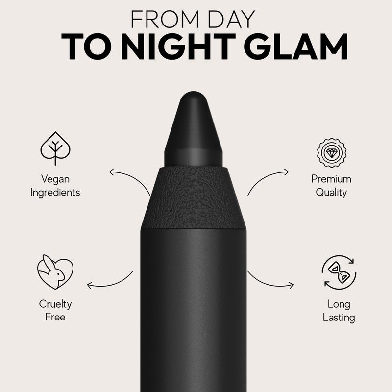 Araceli Beauty Gel Pencil Eyeliner - Water Resistant, Long-Lasting, Smudge-Proof Creamy Formula for Precision Lining - Hypoallergenic, Bold Eyeliner Gel Pencil - Safe for Sensitive Eyes (Gold)