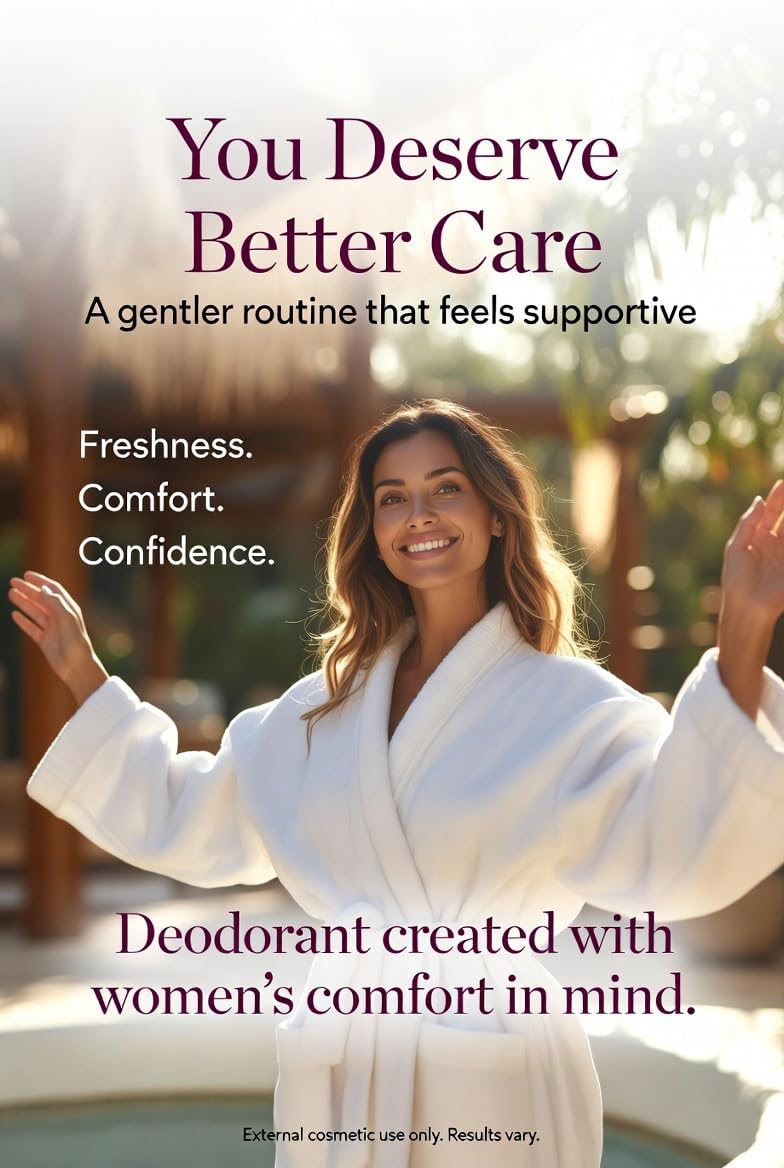 JOILISSE Cocoa Deodorant for Problematic, Irritation-Prone Skin Provides Calming & Soothing Underarm Comfort