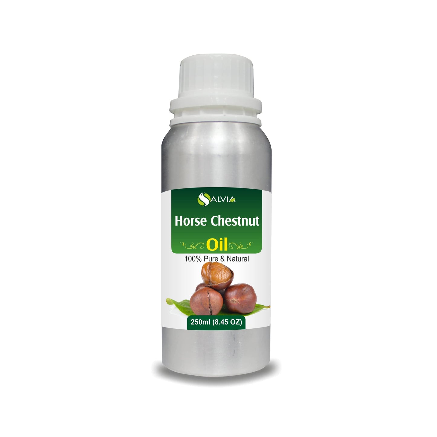Salvia Horse Chestnut Oil Cosmetic Grade (250 ml / 8.45 fl oz) - Natural Botanical Oil for Skin Massage & DIY Formulations