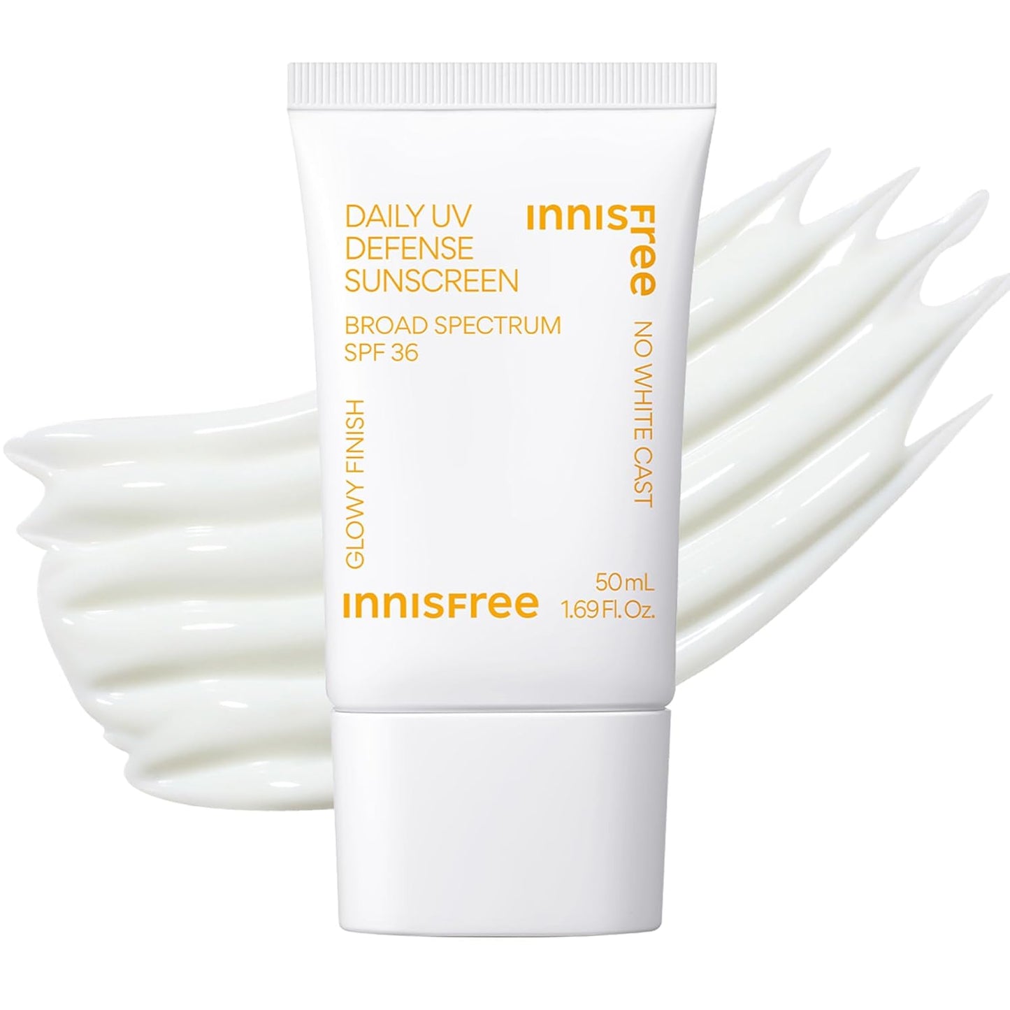 Innisfree Daily UV Defense Sunscreen SPF 50+ | Lightweight, Hydrating Korean Face Sunscreen with Invisible Finish
