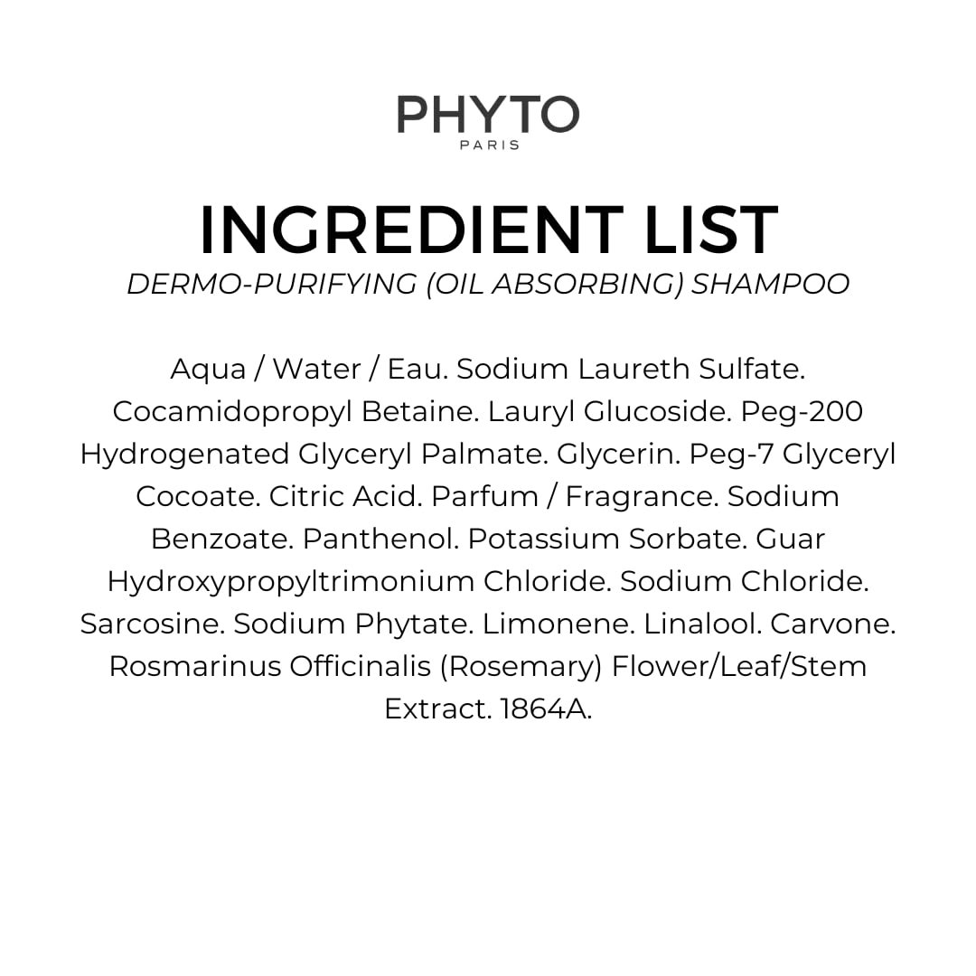 Phyto Scalp Solutions Shampoo - Oil Absorbing & Clarifying Formula for Oily Scalp | 8.45 fl oz