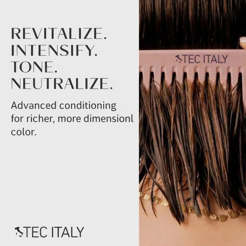 Tec Italy Lumina Forza Chocolate Color Enhancing Treatment for Brown Chocolate Hair Adds Shine Softness Color Depth Hydrating Repair with Botanical Extracts Keratin Amino Acids Leave In Care 300 ml