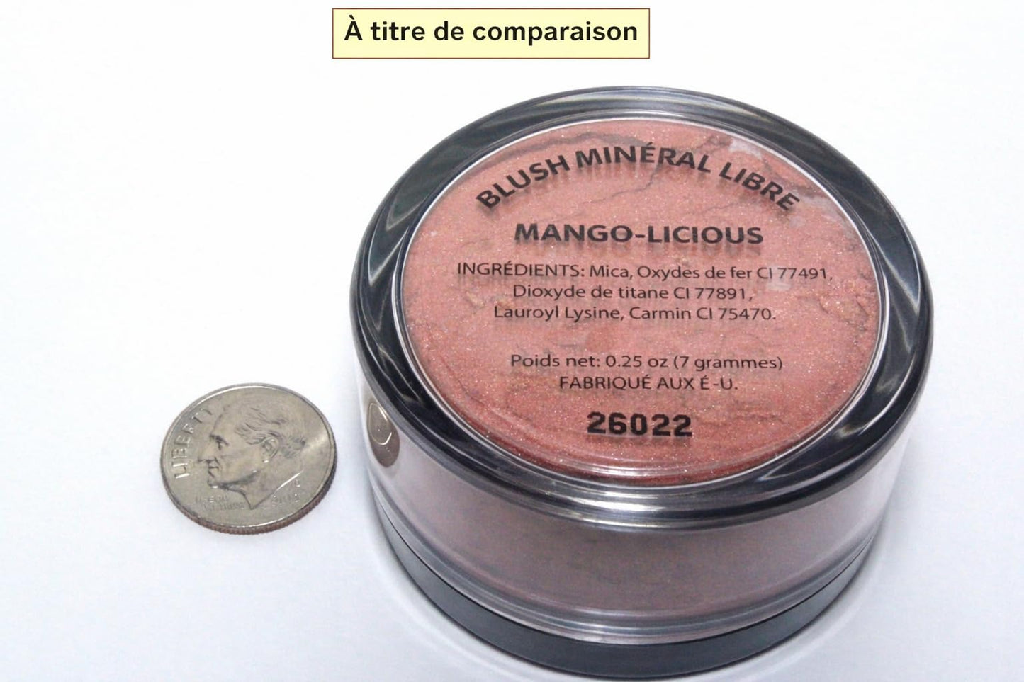 Pure Ziva Deep Coral Pink Mango Orange Shade Loose Mineral Highlighter Blush Powder, Matte Finish, Talc & Paraben Free, 7 grams, No Animal Testing & Cruelty Free