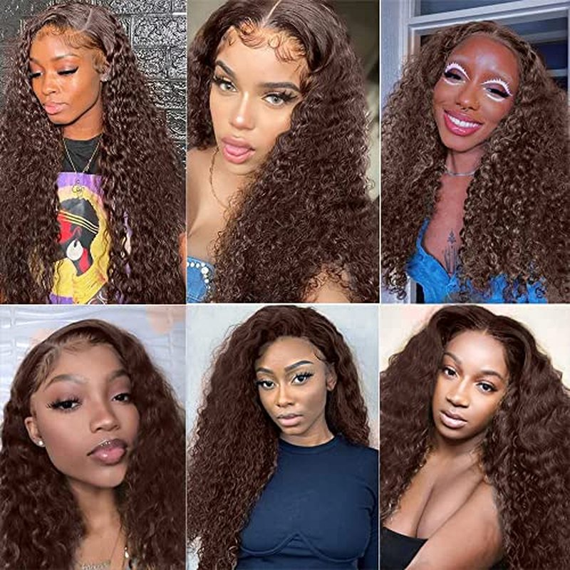 Condescension Brazilian Human Hair Bundles 10 12 14 Inch Jerry Curly Wave 3 Bundles Human Hair 100% Unprocessed Remy Brazilian Virgin Weave Hair Chocolate Brown 4 for Women