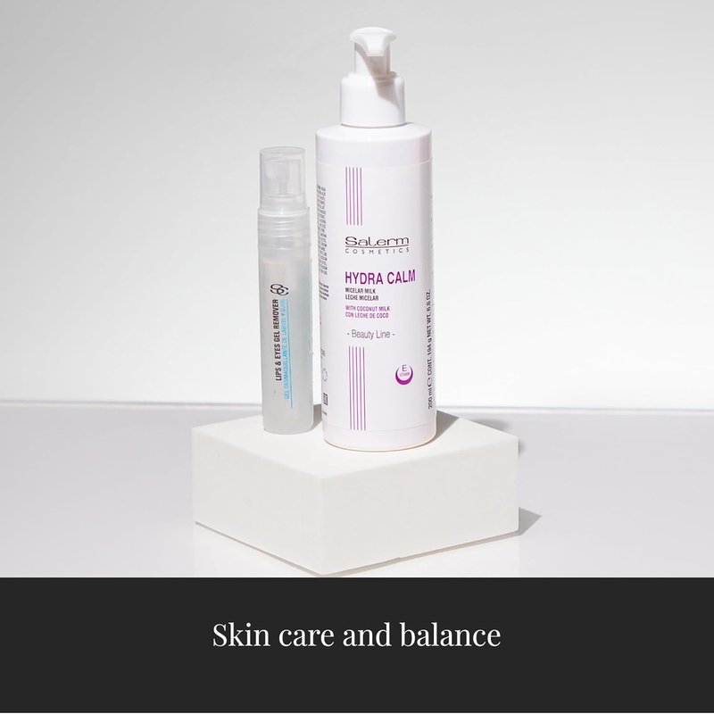 Salerm Facial Cleansing Milk - Hydra Calm for Sensitive Skin | 200 ml, Non-Irritating Makeup Remover