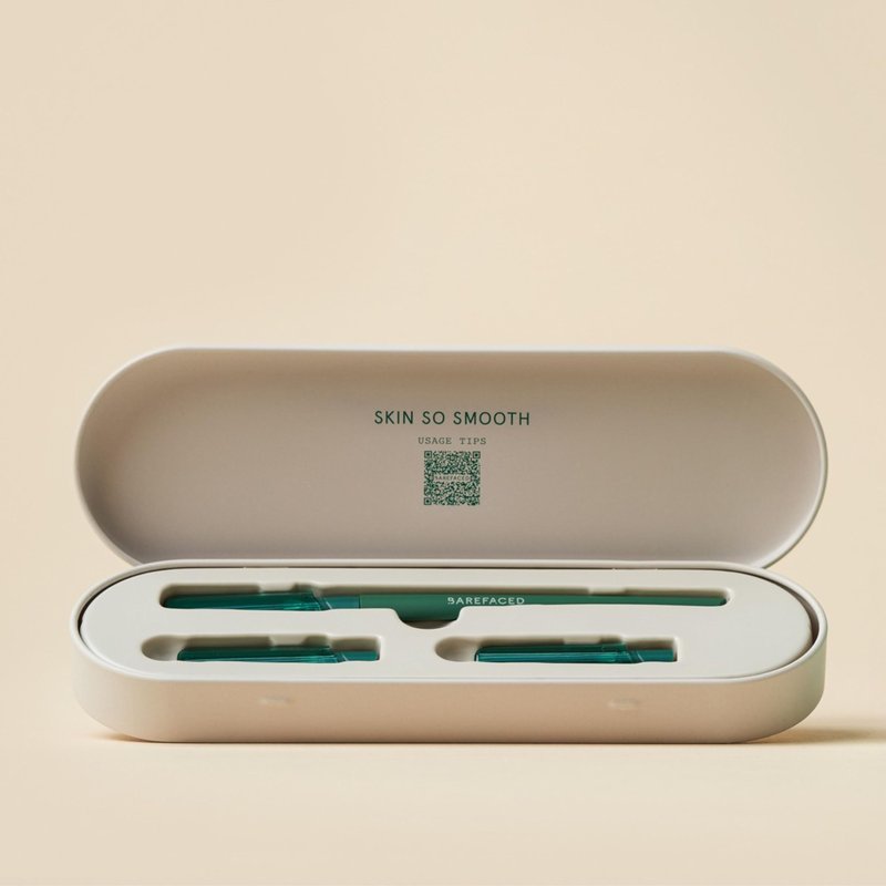 Barefaced Facial Razor – Stainless Steel Dermaplaning Tool for Women – Facial Shaving Tool Removes Peach Fuzz & Dead Skin, Improves Skincare Absorption, Brightens Skin & Smooths Makeup Application