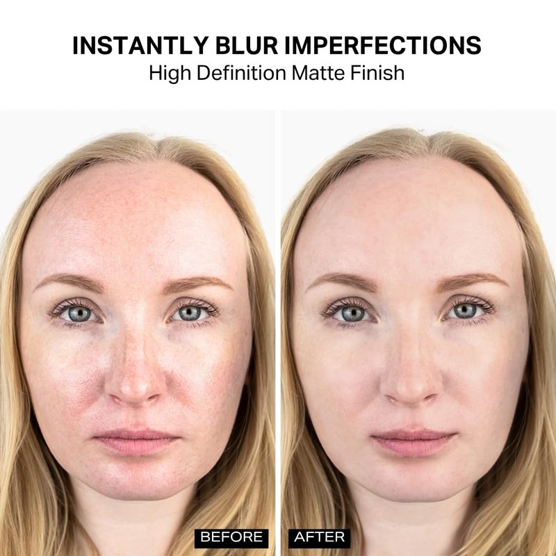 HD-Perfect Matte Pressed Powder - Soft Focus, No Flashback | Talc-Free Translucent Powder for All Skin Tones